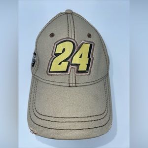Jeff Gordon #24 NASCAR Hendrick Racing Rugged Look Adjustable Tan Hat